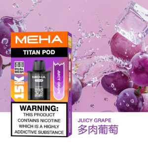 Alternative view of MEHA 魅嗨TITAN 專用煙彈 15000口超大口數 奢華大油倉搭配 Mesh網格芯爆發力 口感純淨不膩口 質感玩家首選 【買三顆送主機・全台現貨】